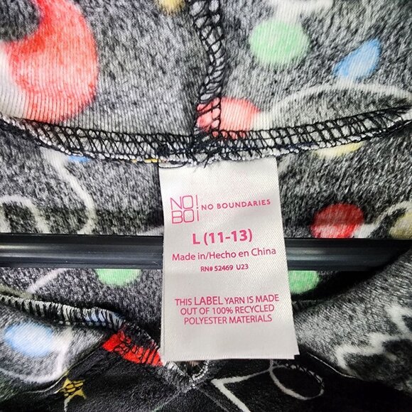 Girls No Boundaries Christmas Hooded Sweatshirt Long Sleeve Size L (11-13) - Picture 6 of 11